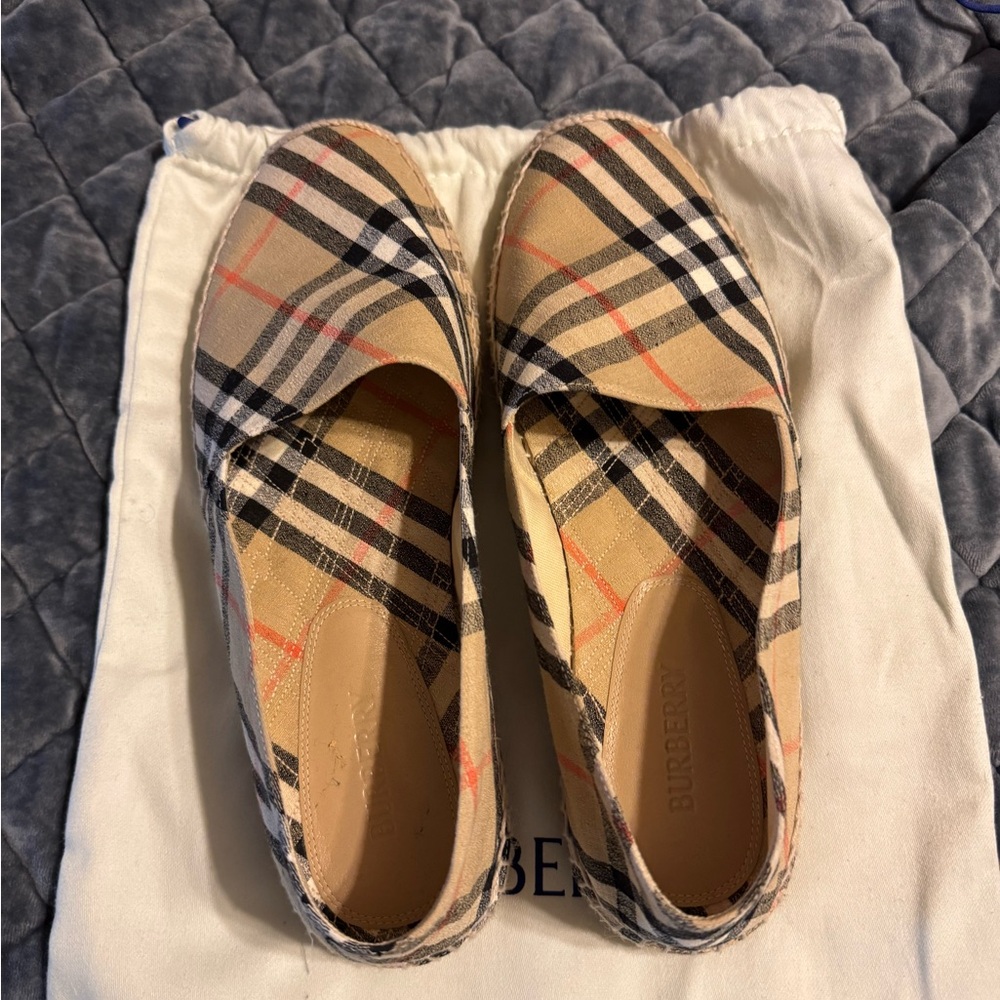 Burberry Check Mews Espadrilles (men size 10)